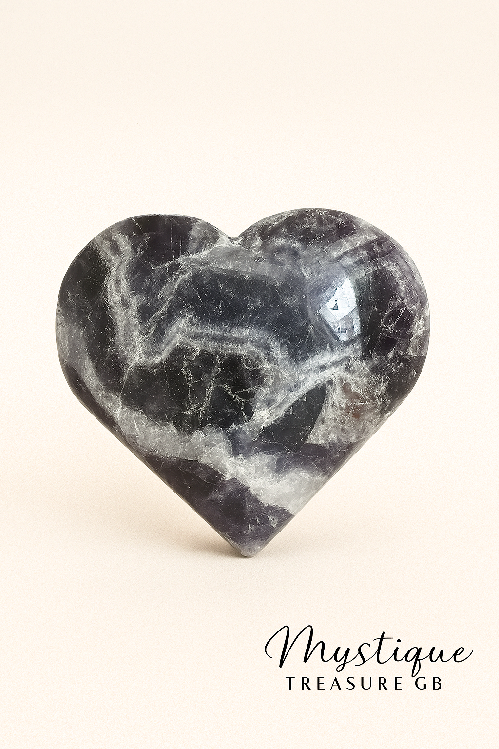 π Chevron Amethyst Heart