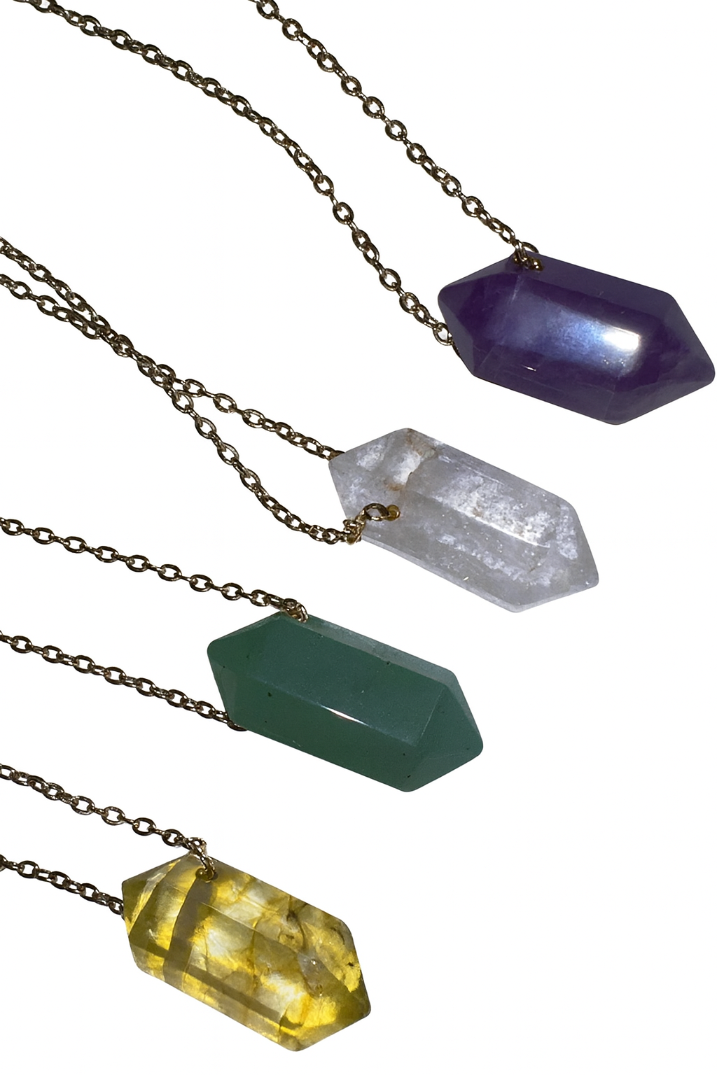 ✨ Crystal Point Necklace Collection ✨