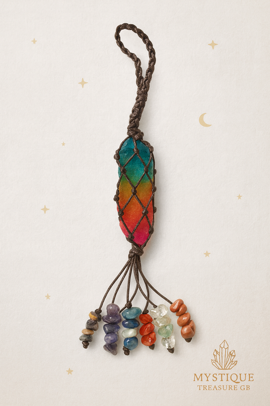 🌈 Crystal Chakra Hanging Charm – Balance & Energy Flow