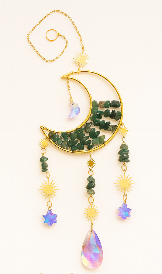 Aventurine Crescent Moon 🌙