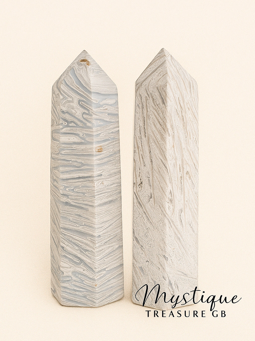 Stormy Duo 🖤 Lace Agate Towers