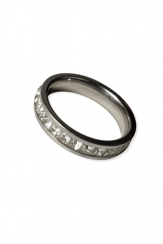 💎 Stainless Steel Crystal Band